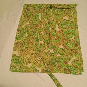 Unique handmade skirt - Wrap skirt, paisley design and flowers